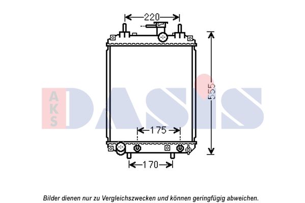 AKS DASIS Radiaator,mootorijahutus 360034N